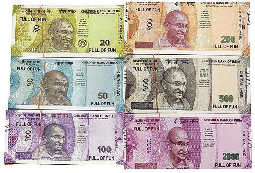 KIMAST Banks Playing Currency/ FOR RS 10 ,20 ,50,100,200 ,500 ,2000 churan  Fake Notes for Fun Paper Fake Notes Dummy Indian Currency DUMMY INDIAN  CURRENCY Gag Toy Price in India - Buy