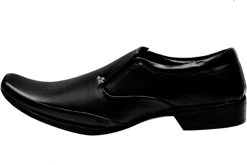 kraasa black formal shoes