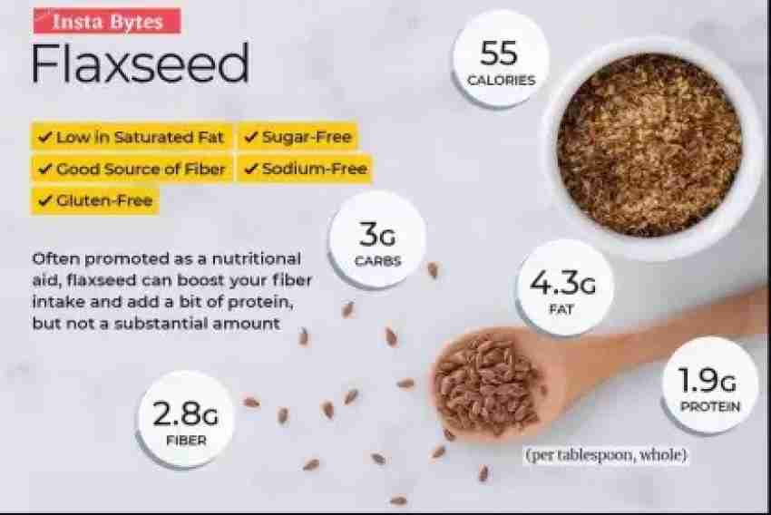Insta Bytes Nutritious Flax Seeds for Hair Growth|Seed for Eating , Weight  Loss |Alsi Seeds Brown Flax Seeds Price in India - Buy Insta Bytes  Nutritious Flax Seeds for Hair Growth|Seed for