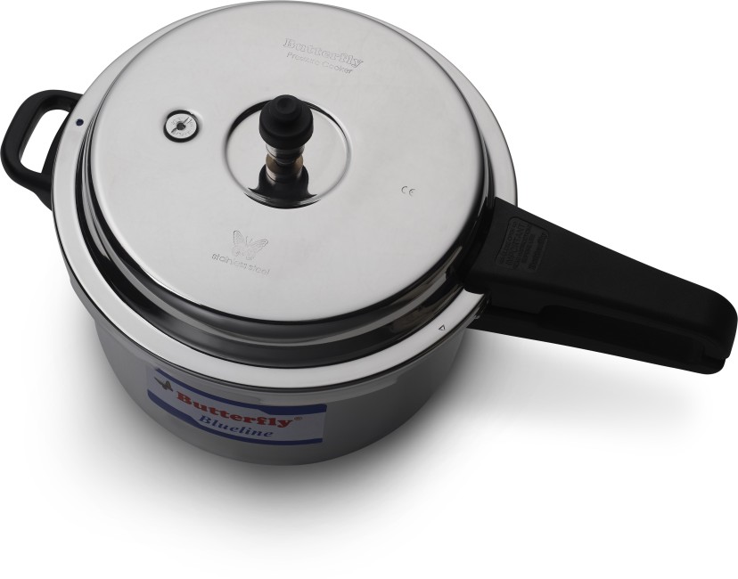 butterfly blueline stainless steel pressure cooker 7.5 litre