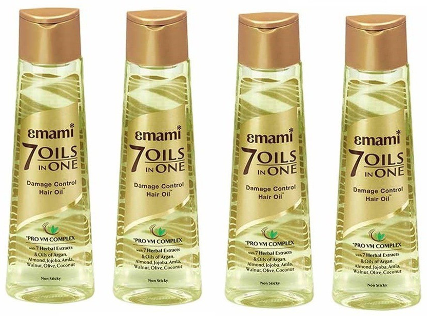 EMAMI 7 Oils in One Non Sticky Hair Oil Strong Inside, Set Outside (Pack of 4) Hair Oil - Price in India, Buy EMAMI 7 Oils in One Non Sticky Hair Oil EMAMI 7 Oils in One Non Sticky Hair Oil Strong Inside, Set Outside (Pack of 4) Hair Oil - Price in India, Buy EMAMI 7 Oils in One Non Sticky Hair Oil