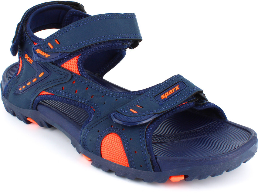 Sparx Men Navy, Orange Sandals - Buy 