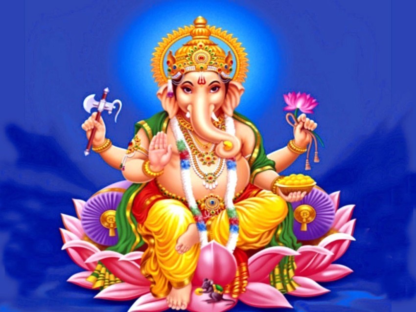 GOD'S LORD GANESH ON FINE ART PAPER HD QUALITY WALLPAPER POSTER Fine Art  Print - Religious posters in India - Buy art, film, design, movie, music,  nature and educational paintings/wallpapers at 