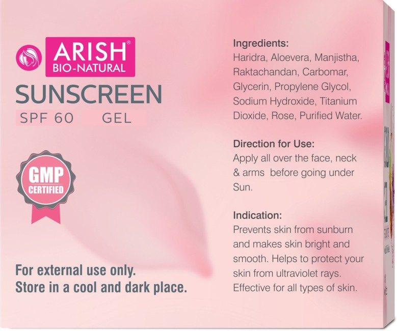 arish sunscreen spf 40