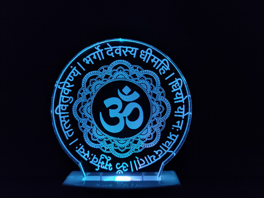 Red Robin GAYATRI MANTRA Acrylic 3D Illusion RGB 7 Colour Changing LED Plug and Play Night Lamp Price in India - Buy Red Robin GAYATRI MANTRA Acrylic 3D Illusion RGB 7 Colour Red Robin GAYATRI MANTRA Acrylic 3D Illusion RGB 7 Colour Changing LED Plug and Play Night Lamp Price in India - Buy Red Robin GAYATRI MANTRA Acrylic 3D Illusion RGB 7 Colour