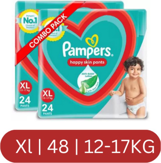 Pampers Premium Care Pants, Extra Large size baby Diapers, (XL) 108 Count  Softest ever Pampers Pants