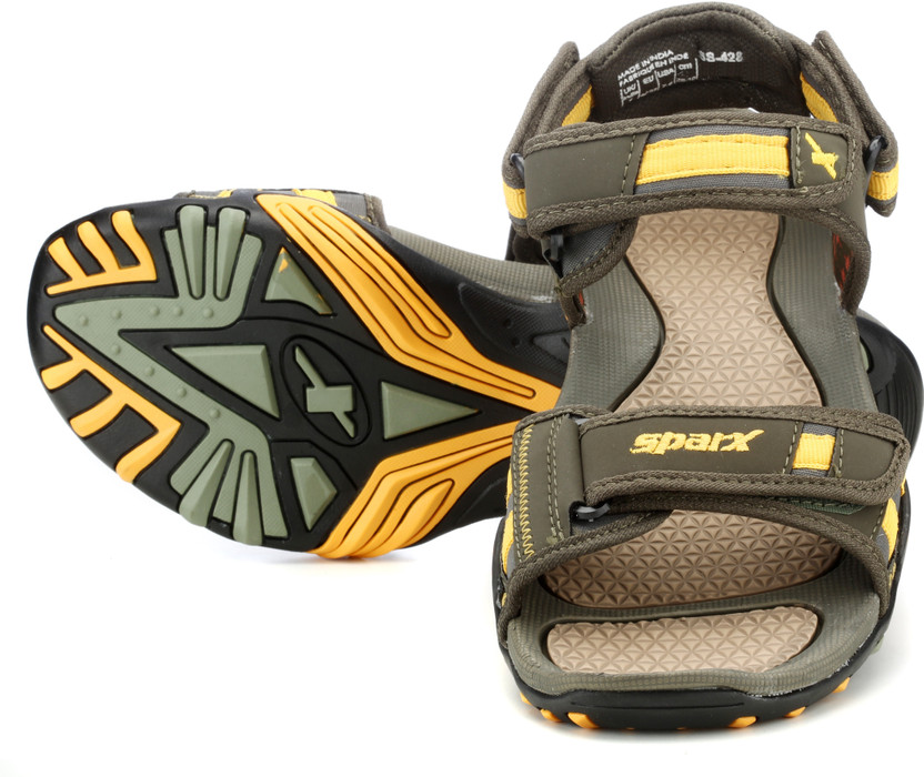 SS-428 Olive Yellow Floater Sandals Men 