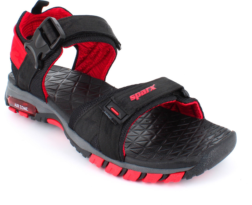 Sparx Men Black, Red Sandals - Buy 