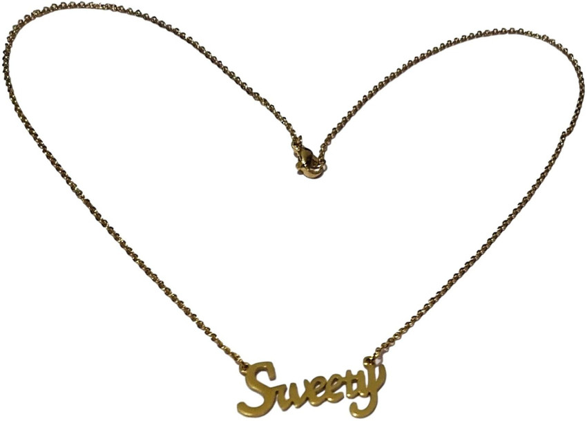 athizay Sweety Name pendant for ladies 