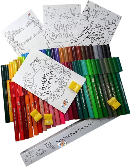 Flipkartcom  FABERCASTELL MAJESTIC BASKET 25 SHADES CONNECTOR SKETCH PEN  ALONWITH 12 COLOUR PENCILS  Colour Sketch Pen  Colour Pencils