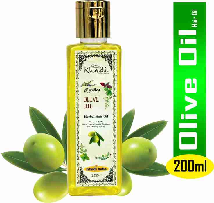 Leafveda Khadi Herbal Olive Oil Hair Oil - Price in India, Buy Leafveda  Khadi Herbal Olive Oil Hair Oil Online In India, Reviews, Ratings &  Features 