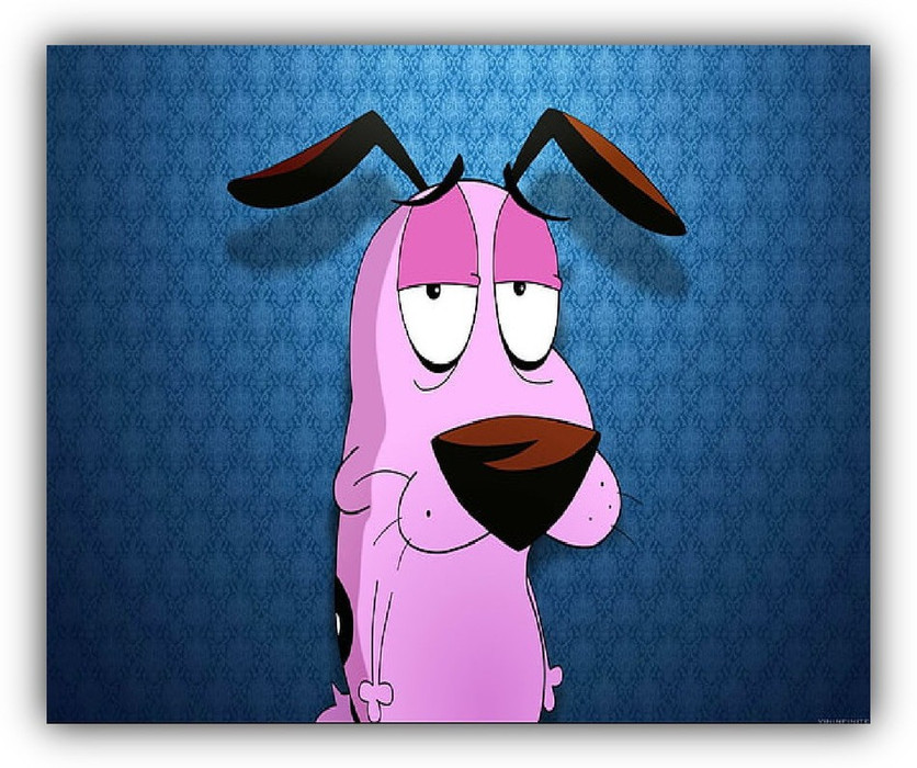 SKY DOT courage the cowardly dog cartoon network cartoon dog Mousepad - SKY DOT : SKY DOT courage the cowardly dog cartoon network cartoon dog Mousepad - SKY DOT :