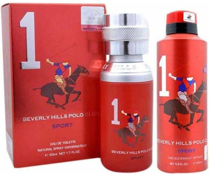 Buy BEVERLY HILLS POLO CLUB Sport No 1 Men 50ml EDT Perfume and 175ml  Deodorant Gift Set Eau de Toilette - 175 ml Online In India 