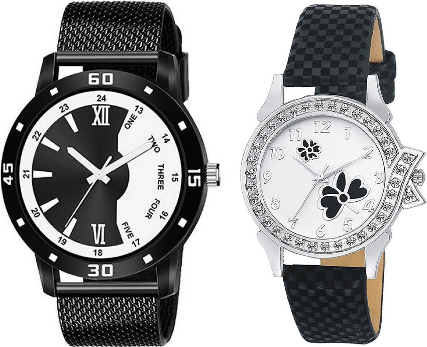 Couple Combo Watches for Lovers Combo Watches for Couple Lovers Hubby Wifey 01 Analog Watch For Couple