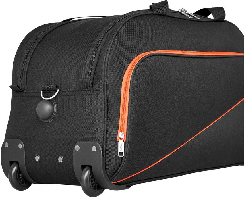 SAFARI PEP 55 RDFL BLACK DUFFEL TROLLEY 