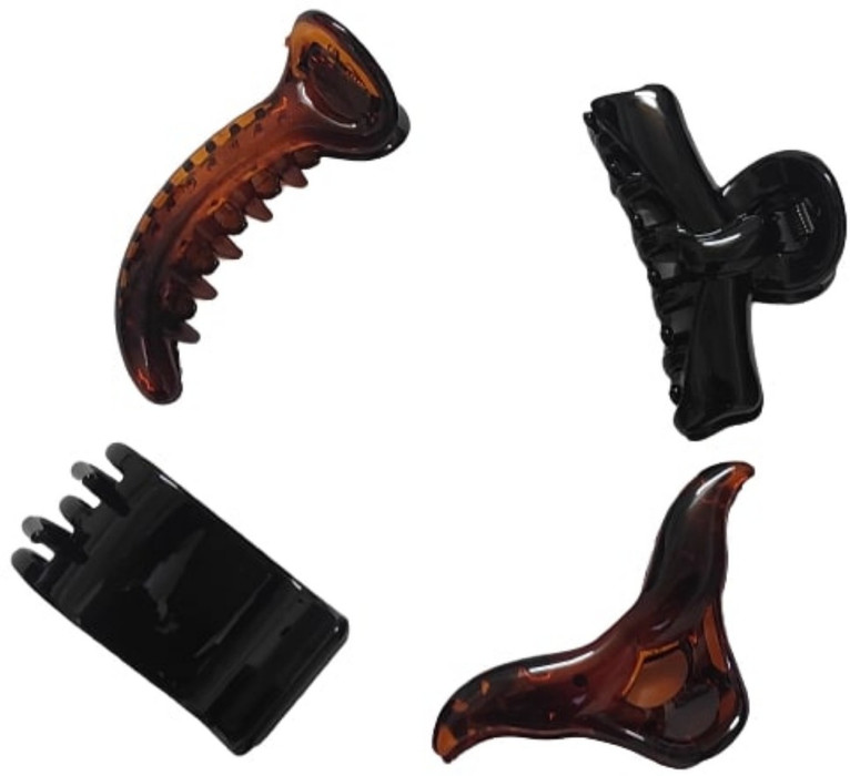 NewJainTraders New Jain Traders - Combo of Fancy 3 Hair Clutcher / Hair Claw & 1 Banana Mirchi Shape Hair Clip for Girls & Women (Black & Brown01) Hair Accessory Set Price NewJainTraders New Jain Traders - Combo of Fancy 3 Hair Clutcher / Hair Claw & 1 Banana Mirchi Shape Hair Clip for Girls & Women (Black & Brown01) Hair Accessory Set Price