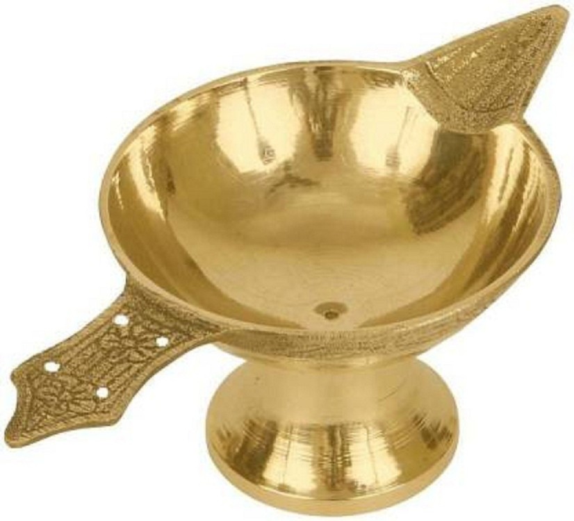 brass table diya