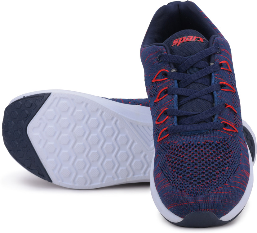 Sparx Men SM-519 Navy Red Walking Shoes 
