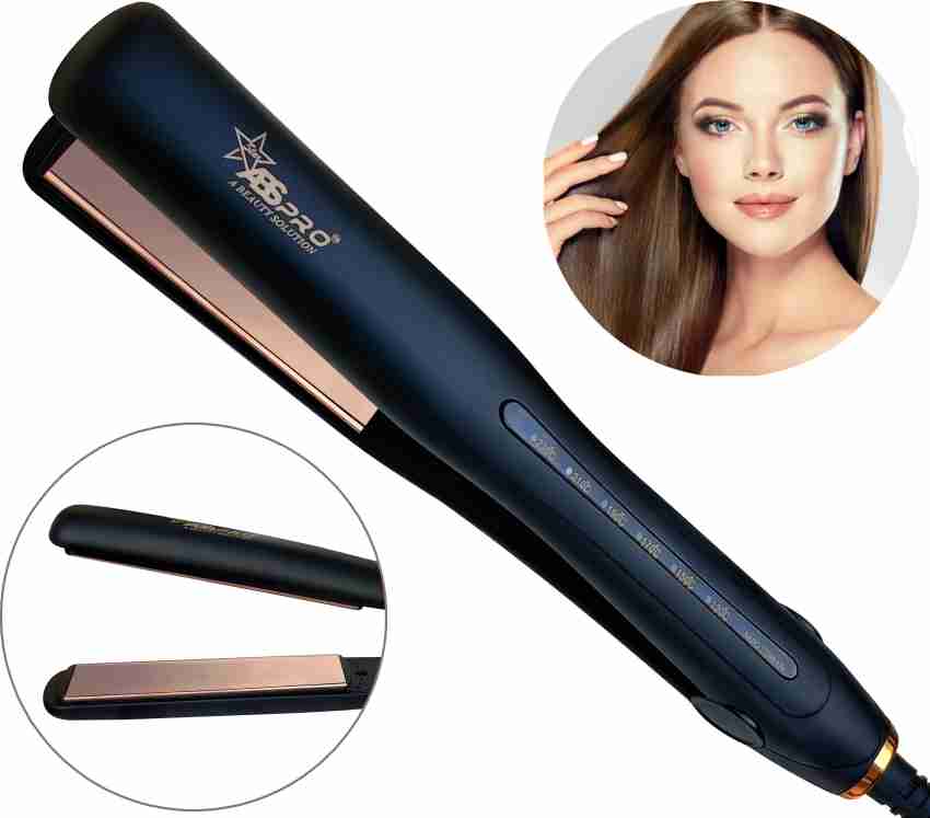 Abs Pro ABS Pro S - 10 Gleam rose gold Hair Straightener (Black, Gold) Hair  Straightener - Abs Pro : 