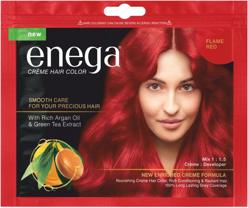 enega Flame Red Crème Hair Color , Flame Red - Price in India, Buy enega Flame  Red Crème Hair Color , Flame Red Online In India, Reviews, Ratings &  Features 