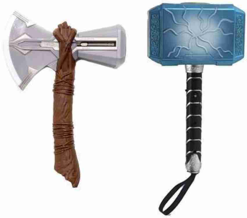 The Simplifiers Combo Pack of Mighty Thor Lightning Hammer Toy and Storm  Breaker Axe - Combo Pack of Mighty Thor Lightning Hammer Toy and Storm  Breaker Axe . shop for The Simplifiers