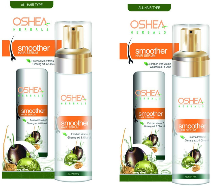 Oshea Herbals Smoother Hair Enriched With Vitamin E, Ginseng ext. & Olive Oil Serum Each 50ml Pack of 2 - Price in India, Buy Oshea Herbals Smoother Hair Enriched With Vitamin E, Oshea Herbals Smoother Hair Enriched With Vitamin E, Ginseng ext. & Olive Oil Serum Each 50ml Pack of 2 - Price in India, Buy Oshea Herbals Smoother Hair Enriched With Vitamin E,