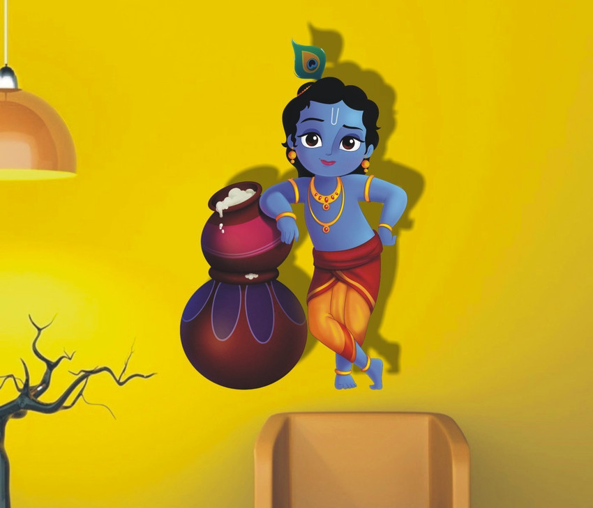 Jagvii 45 cm Kanha ji Self Adhesive Sticker Price in India - Buy Jagvii 45 cm Kanha ji Self Adhesive Sticker online at Jagvii 45 cm Kanha ji Self Adhesive Sticker Price in India - Buy Jagvii 45 cm Kanha ji Self Adhesive Sticker online at