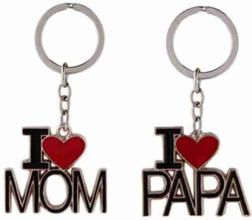 Tagnation I Love Mom/Papa Combo Metal Premium Quality Keychain Key Chain  Price in India - Buy Tagnation I Love Mom/Papa Combo Metal Premium Quality  Keychain Key Chain online at 