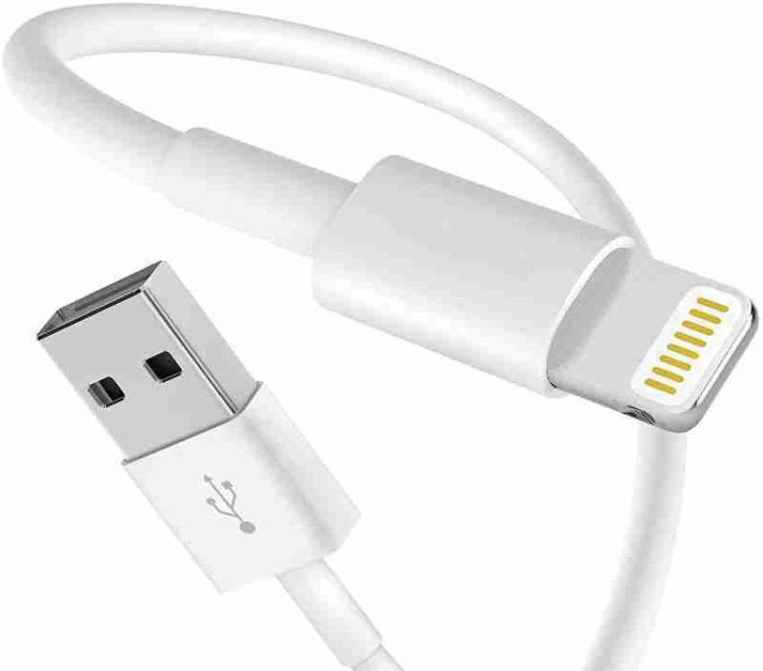 PY Lightning Cable 1 m Data Sync & Charging Cable Compatible For All IOS  Devices (White) - PY : 
