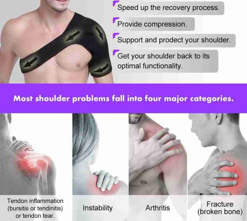 FoxGlow Shoulder Brace for Men and Women Rotator Cuff - for Bursitis,  Dislocated AC Joint Shoulder Support - Buy FoxGlow Shoulder Brace for Men  and Women Rotator Cuff - for Bursitis, Dislocated