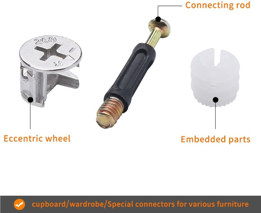 3d Illustration Different Types Of Minifix Connector - vrogue.co