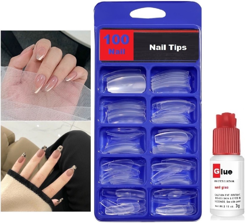 Herrlich Transparent Artificial Nail And Free Nail Glue TRANSPARENT - Price  in India, Buy Herrlich Transparent Artificial Nail And Free Nail Glue  TRANSPARENT Online In India, Reviews, Ratings & Features 