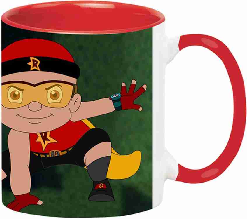 Ashvah Mighty Raju Cartoon Red -2235 Ceramic Coffee Mug Price in India -  Buy Ashvah Mighty Raju Cartoon Red -2235 Ceramic Coffee Mug online at  