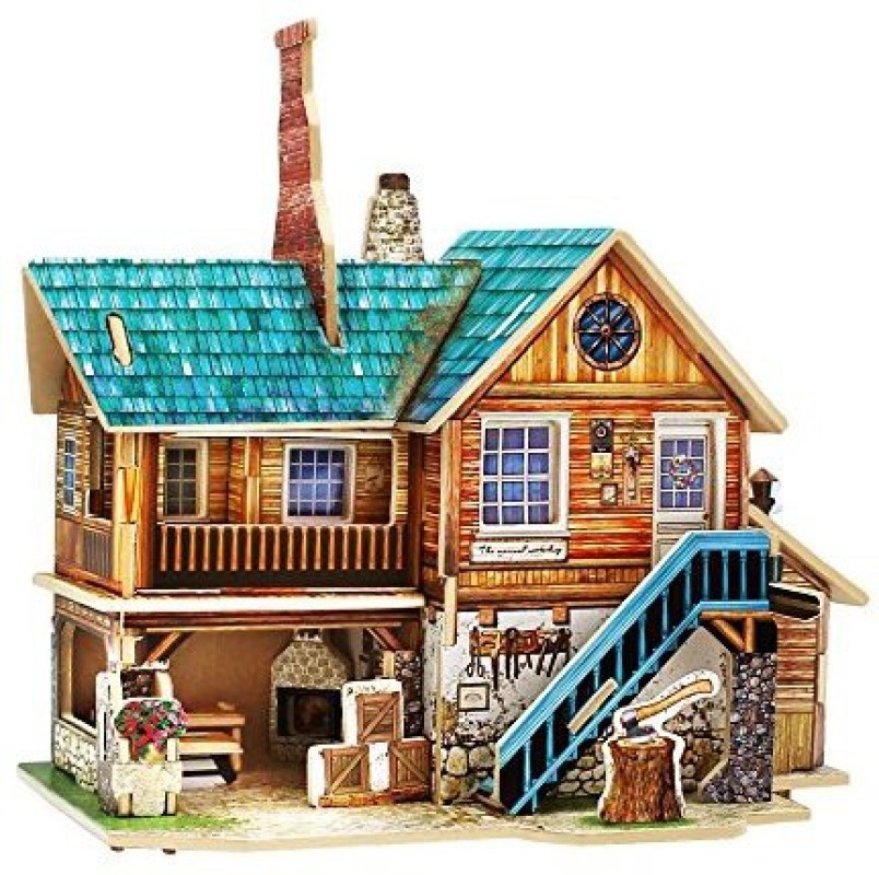 3d puzzle house