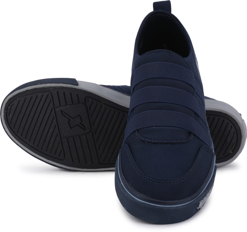 Sparx Men SM-479 Navy Blue Grey Slip On 