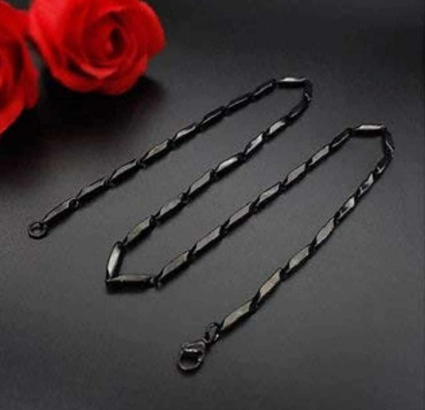 Color Solid Titanium Plated SS Chain 