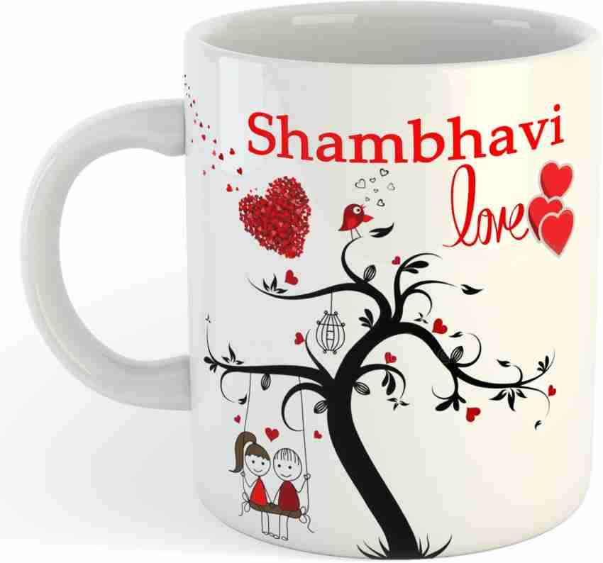 Rawyaldeep Shambhavi Printed Coffee, I Love You Shambhavi, Shambhavi Name ,  Gift For Friends , Lovers , Valentine's day , Anniversary Gift , Happy  Birthday Gift , Rakhi , Rakshabandhan , Happy