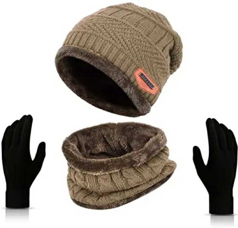 Up to 64% off a 3-Piece Hat, Scarf, and Gloves Set