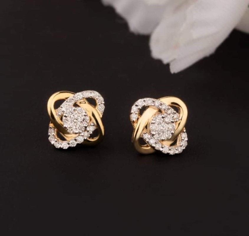 Priyaasi Elegant American Diamond Earrings for Women  Stylish Drop Design   Rose Gold Earrings for Women  Fashion Jewellery for Party Weddings   Gifting  Amazonin Fashion