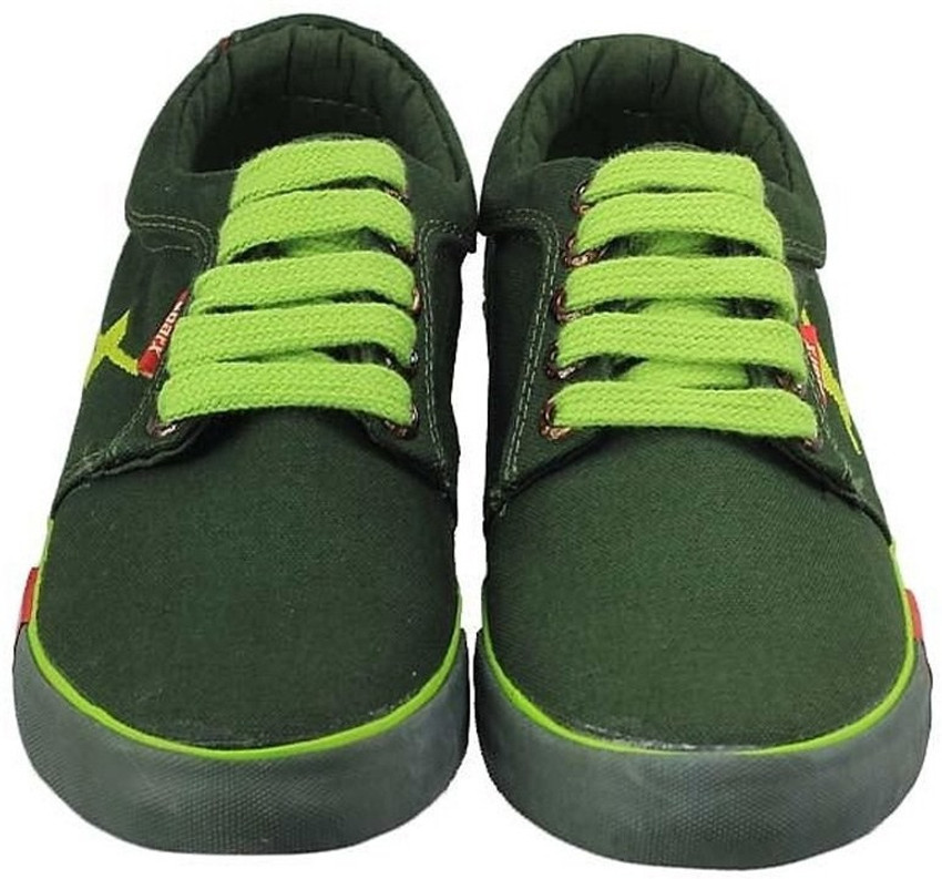 Buy Olive Color Sparx Canvas Shoes For 
