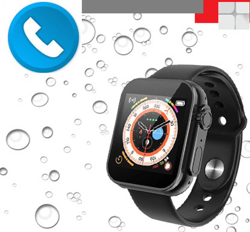 YORBAX A752 D20 ULTRA HEART BEAT MONITOR SMARTWATCH BLACK PACK OF