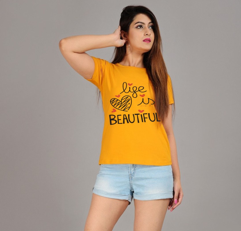 Women's T-Shirt - Orange - M