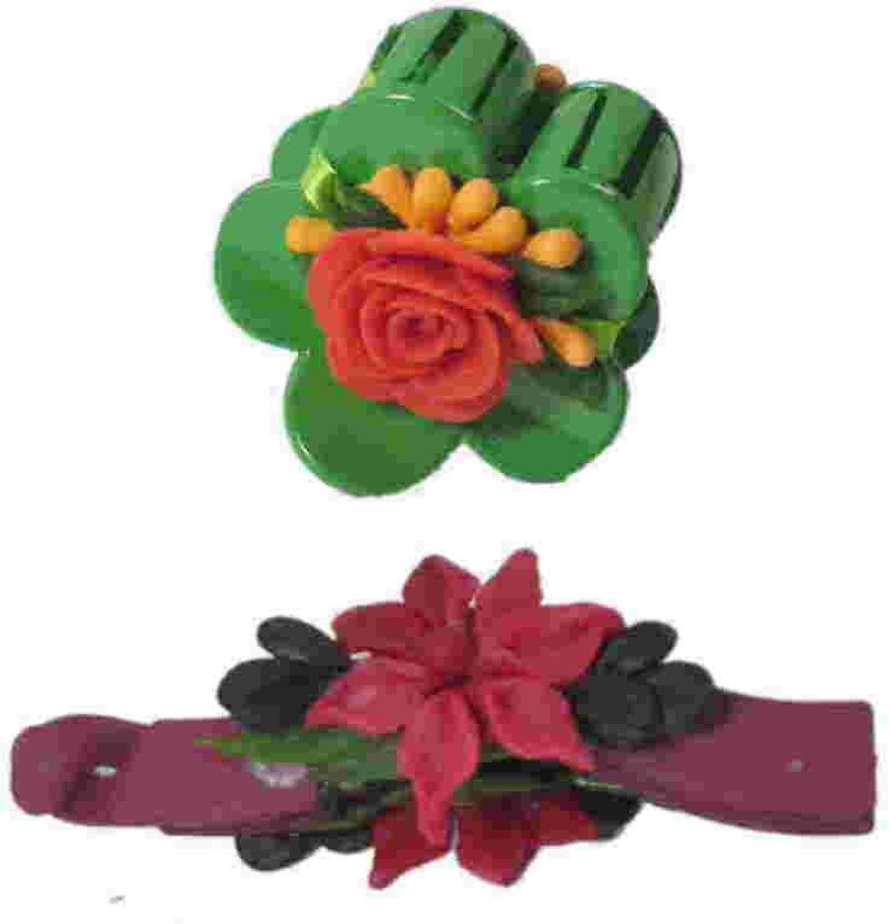 Advanc Hotline Porcelain clay work fancy hair clutcher (Combo of 2) Hair  Clip Price in India - Buy Advanc Hotline Porcelain clay work fancy hair  clutcher (Combo of 2) Hair Clip online