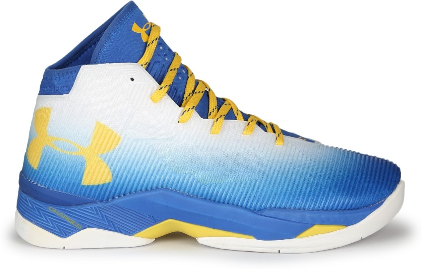 UNDER ARMOUR UA CURRY  Basketball Shoes For Men - Buy WHITE/BLUE/YELLOW  Color UNDER ARMOUR UA CURRY  Basketball Shoes For Men Online at Best  Price - Shop Online for Footwears in