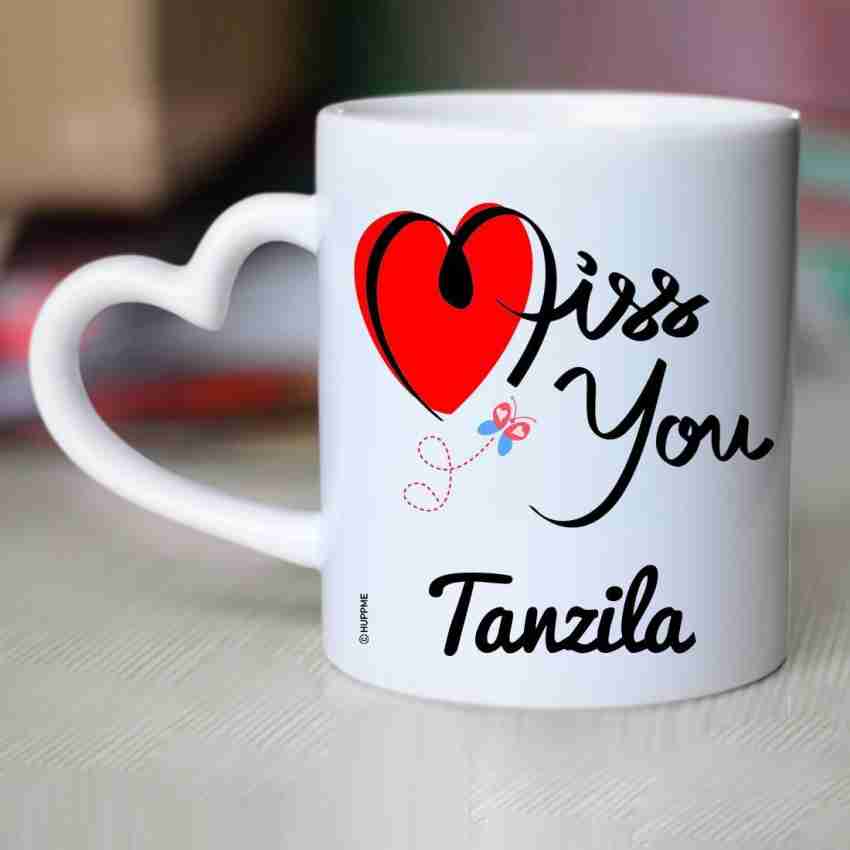 CHANAKYA I Miss You Tanzila Heart Handle mug Ceramic Coffee Mug Price in  India - Buy CHANAKYA I Miss You Tanzila Heart Handle mug Ceramic Coffee Mug  online at 