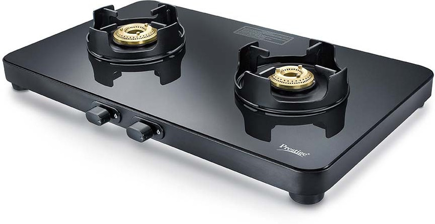 prestige edge black gas stove