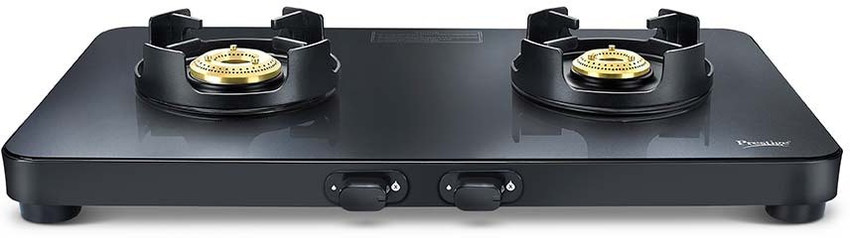 prestige edge black gas stove