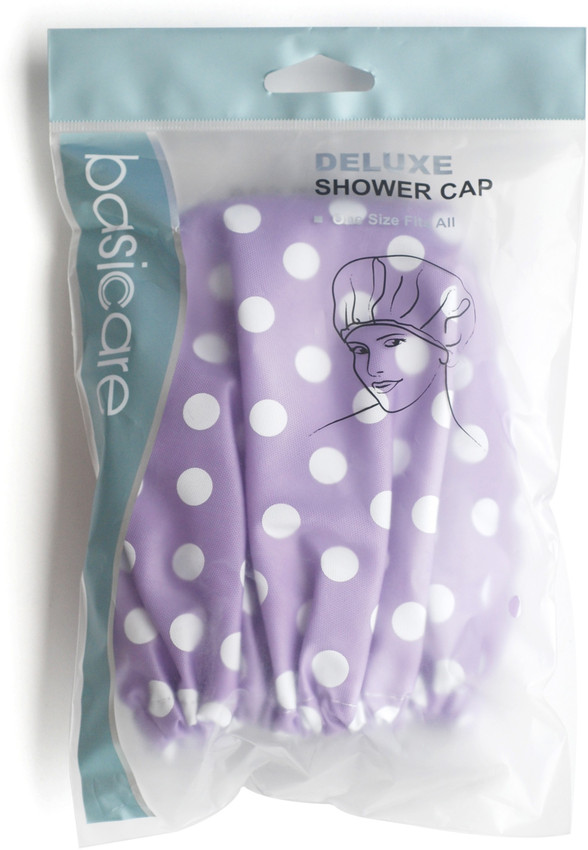 purple shower cap