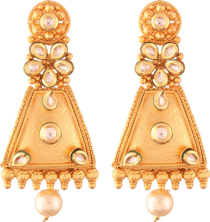 Buy 22k Gold Earrings Jhumka Jewelry Handmade Vintage Pure Indian Online in  India  Etsy