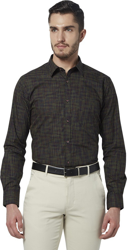Buy PARK AVENUE Men Self Design Casual 